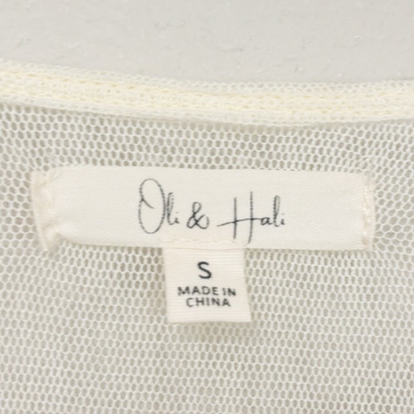 OLI & HALI Embroidered Babydoll Top Oversized Size Small - Picture 7 of 7